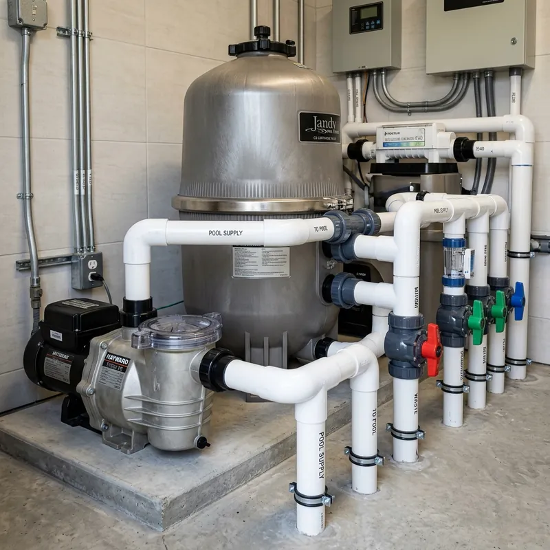 High End Pool Equipment Installation